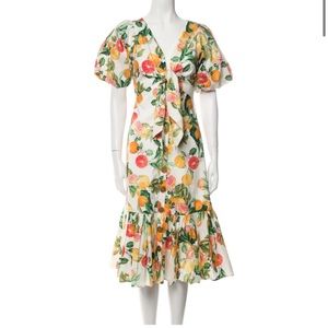 Cara Cara midi fruit dress